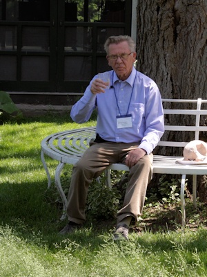 Sixten Widberg enjoying a seat and drink in 2014 in the USA©Ken Woolfenden
